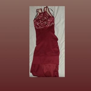 Burgundy dress